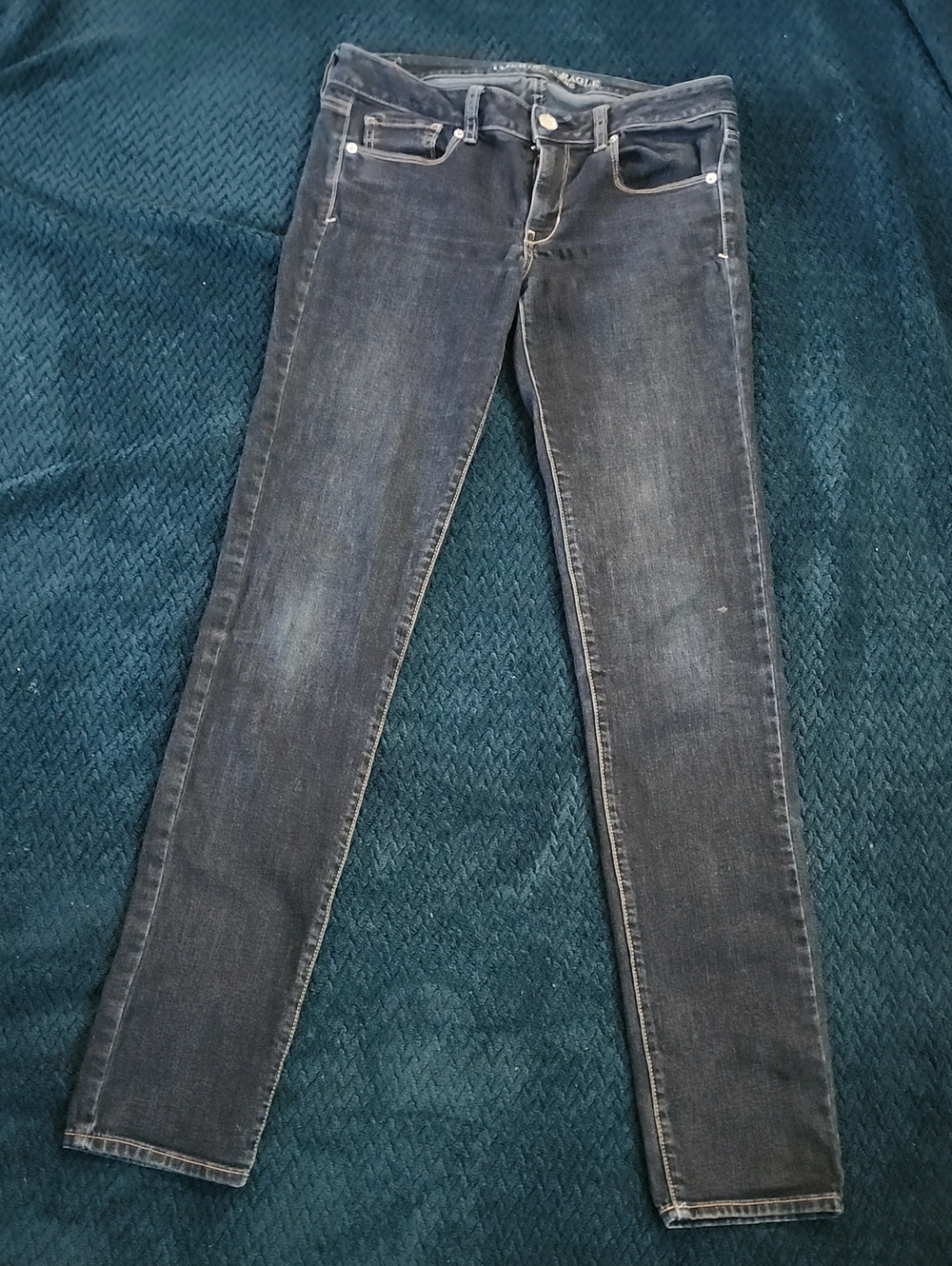 Womens America Eagle Blue Jeans Slim Fit Size 8 Inseam 32"